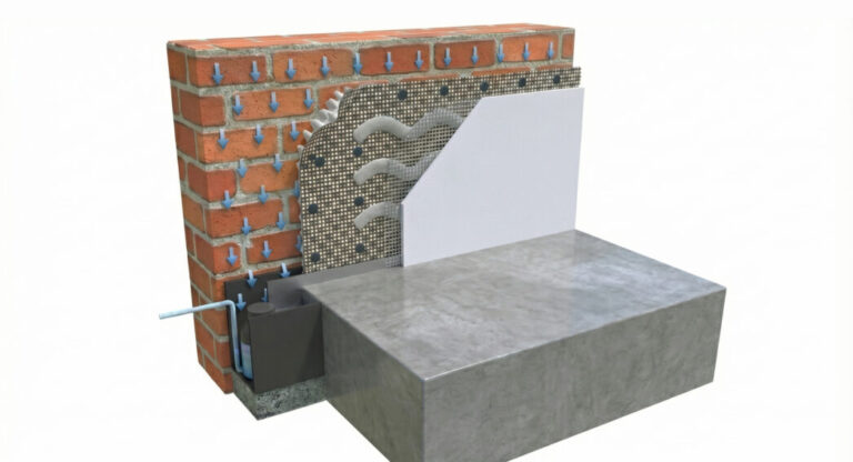 Système d'étanchéité intérieure DryWall contre infiltrations bas de murs