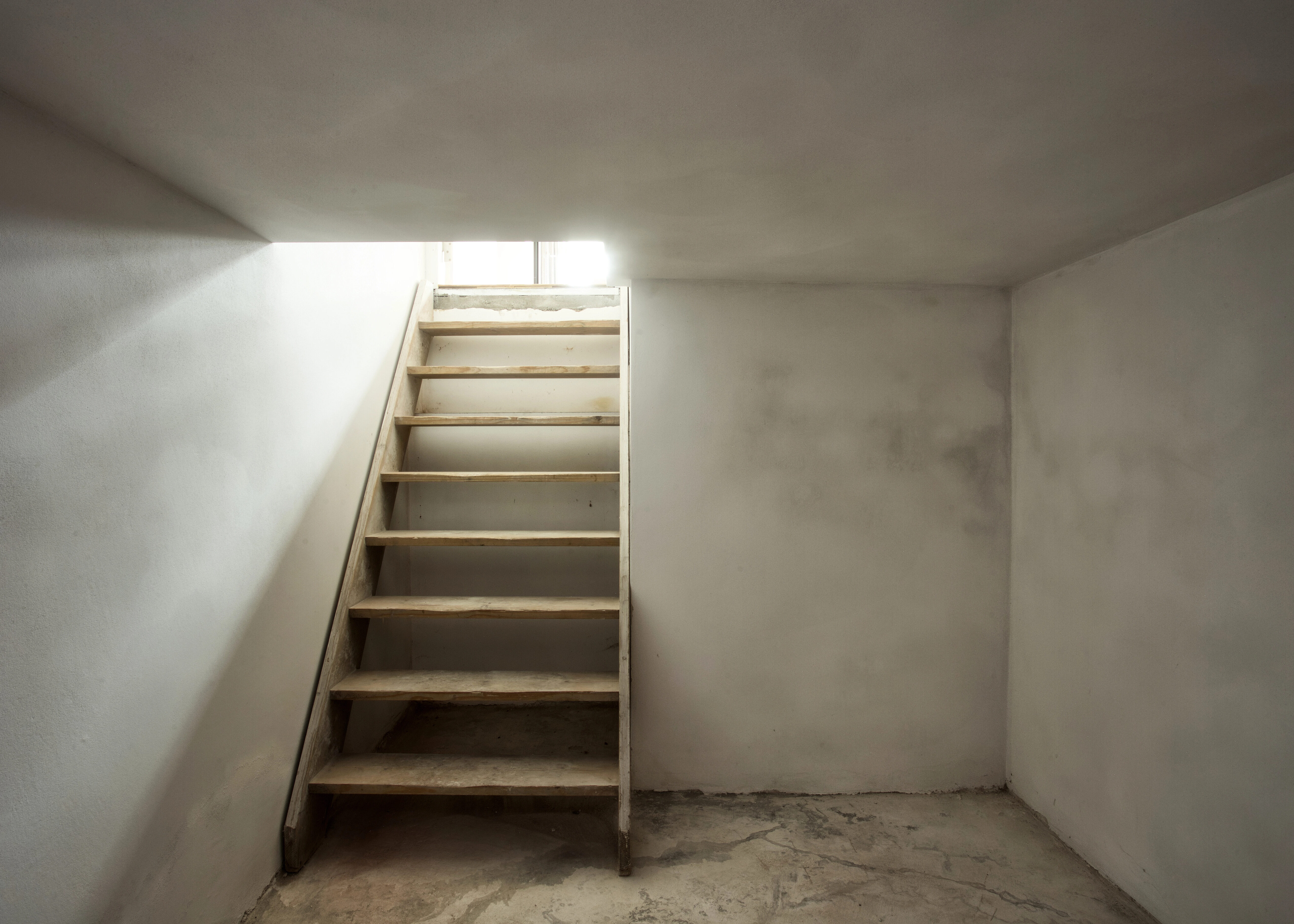 Cave assainie après traitement d’humidité